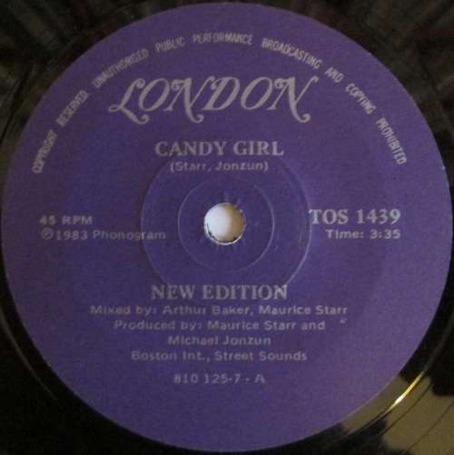 NEW EDITION - CANDY GIRL (7 INCH SINGLE/VINYL)