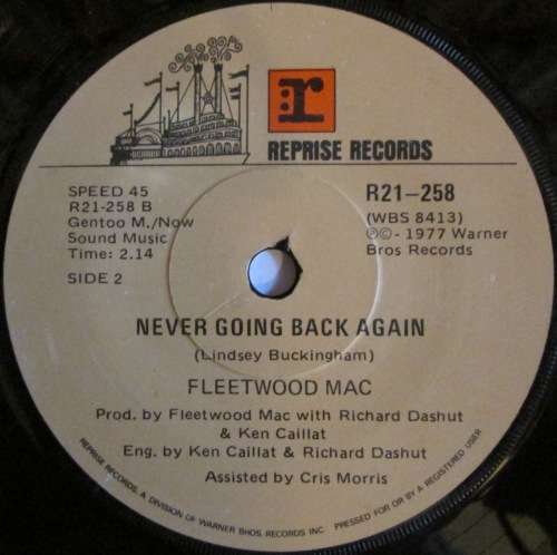 FLEETWOOD MAC - DON¿T STOP / NEVER GOING BACK AGAIN  (SEVEN INCH SINGLE/VINYL)