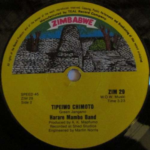 HARARE MAMBO BAND - MBUYA NEHANDA / TIPEIWO CHIMOTO (7 INCH SINGLE/VINYL)