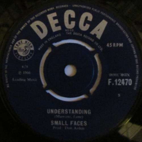 SMALL FACES - ALL OR NOTHING / UNDERSTANDING (7 INCH SINGLE/VINYL)