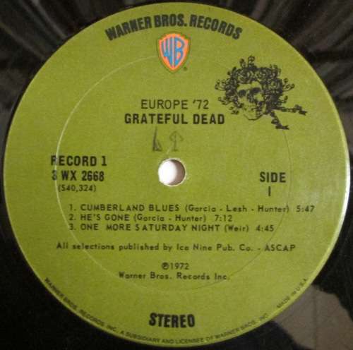 THE GRATEFUL DEAD - EUROPE¿72 (TRIPLE LP/VINYL)