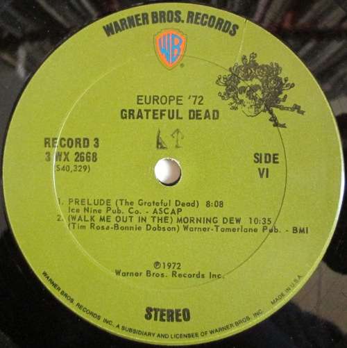 THE GRATEFUL DEAD - EUROPE¿72 (TRIPLE LP/VINYL)