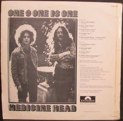MEDICINE HEAD - ONE & ONE IS ONE (LP/VINYL)