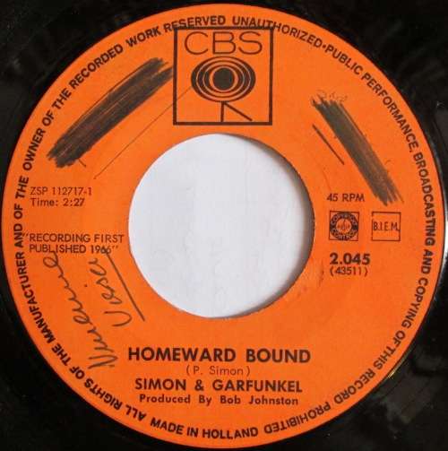 SIMON & GARFUNKEL - HOMEWARD BOUND / LEAVES THAT ARE  (7 SINGLE/VINYL)