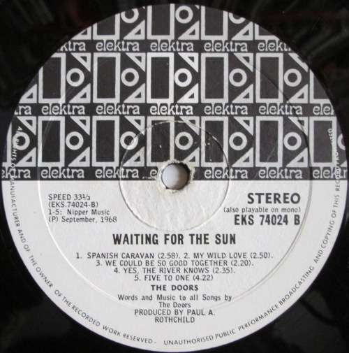 THE DOORS -WAITING FOR THE SUN (LP/VINYL)