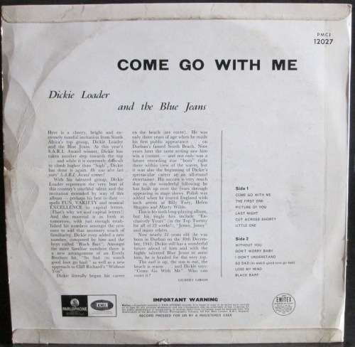 DICKIE LOADER & THE BLUE JEANS - COME GO WITH ME¿ (LP/VINYL)