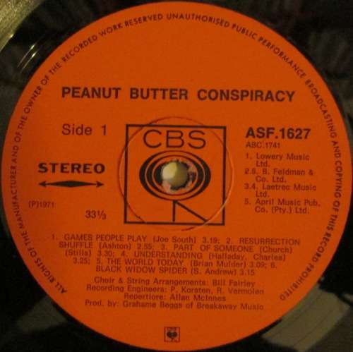 PEANUT BUTTER CONSPIRACY - PEANUT BUTTER CONSPIRACY (LP/VINYL)