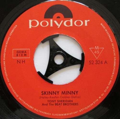 TONY SHERIDAN and THE BEAT BROTHERS - SKINNY MINNY / SWEET GEORGIA BROWN (7 SINGLE/VINYL)