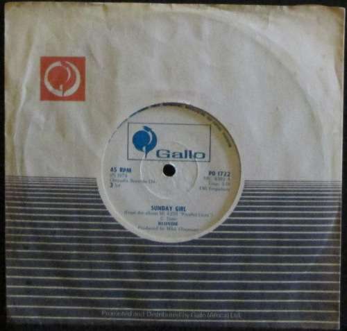 BLONDIE - SUNDAY GIRL / I KNOW BUT I DONT KNOW  (7 SINGLE/VINYL)