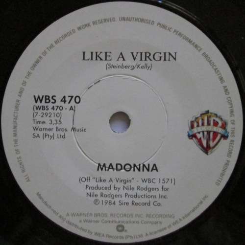 MADONNA - LIKE A VIRGIN / STAY (7 SINGLE/VINYL)