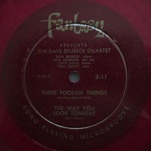 THE DAVE BRUBECK QUARTET - JAZZ AT OBERLIN (10¿ LP/VINYL)