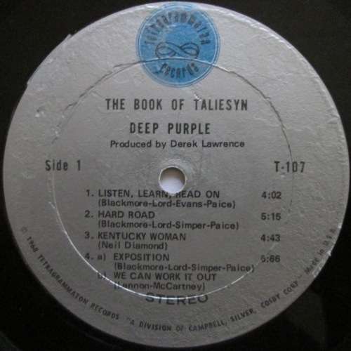 DEEP PURPLE - THE BOOK OF TALIESYN (LP/VINYL)