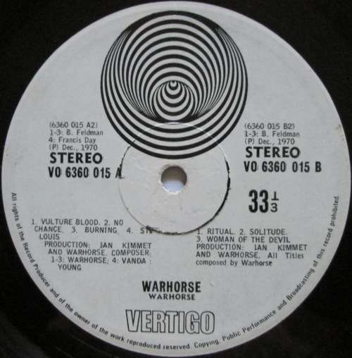 WARHORSE - WARHORSE (LP/VINYL)