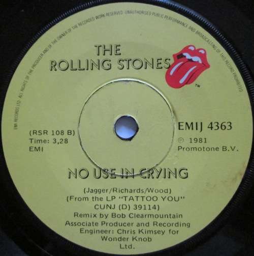THE ROLLING STONES - START ME UP / NO USE IN CRYING  (7 SINGLE/VINYL)