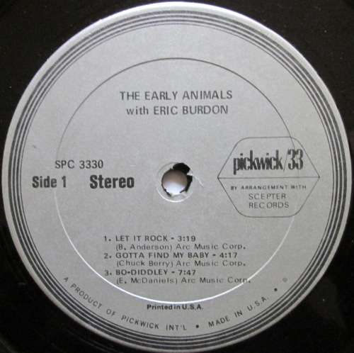THE EARLY ANIMALS WITH ERIC BURDON - THE EARLY ANIMALS WITH ERIC BURDON (LP/VINYL)