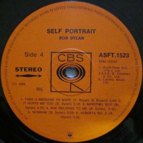 BOB DYLAN - SELF PORTRAIT (2xLP/VINYL)