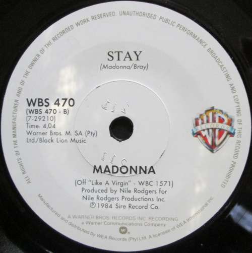 MADONNA - LIKE A VIRGIN / STAY (7 SINGLE/VINYL)