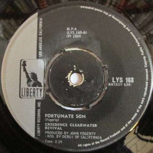 CREEDENCE CLEARWATER REVIVAL - DOWN ON THE CORNER / FORTUNATE SON (7 SINGLE/VINYL)