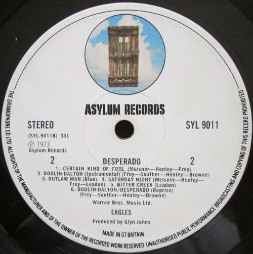 EAGLES - DESPERADO (LP/VINYL)