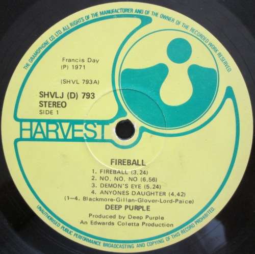 DEEP PURPLE - FIREBALL (LP/VINYL)