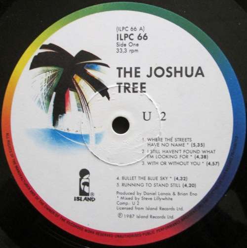 U2 - THE JOSHUA TREE (LP/VINYL)