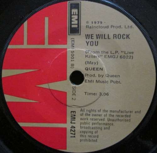 QUEEN - CRAZY LITTLE THING CALLED LOVE / WE WILL ROCK YOU  (7 SINGLE/VINYL)