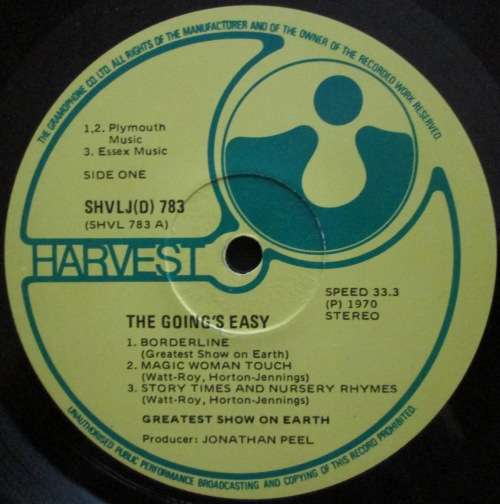 THE GREATEST SHOW ON EARTH - THE GOINGS EASY (LP/VINYL)