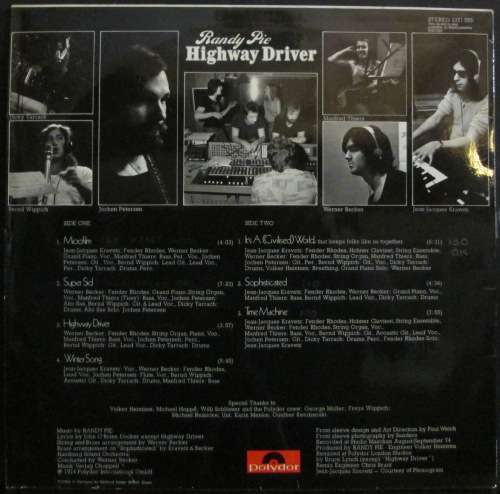 RANDY PIE - HIGHWAY DRIVER (LP/VINYL)