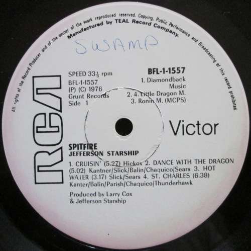 JEFFERSON STARSHIP - SPITFIRE (LP/VINYL)