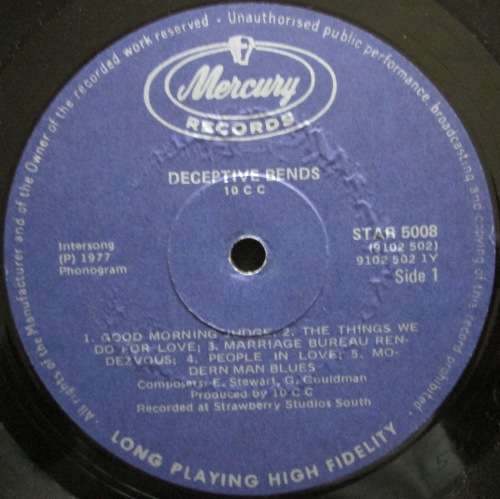10cc - DECEPTIVE BENDS (LP/VINYL)
