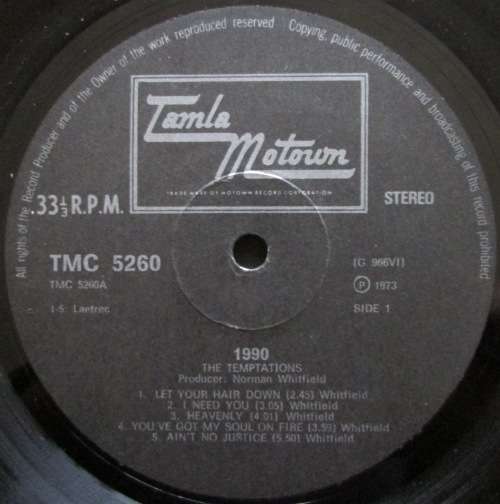 THE TEMPTATIONS - 1990 (LP/VINYL)