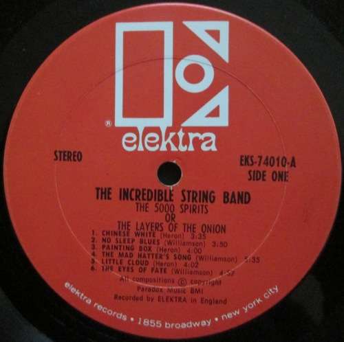 THE INCREDIBLE STRING BAND  - THE 5000 SPIRITS OR THE LAYERS OF THE ONION (LP/VINYL)