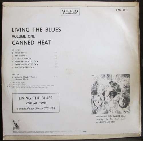 CANNED HEAT  - LIVING THE BLUES - VOLUME ONE (LP/VINYL)