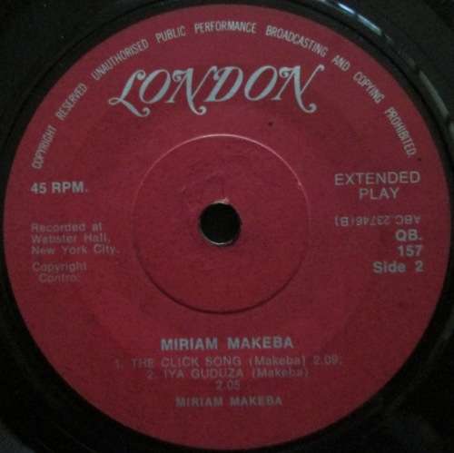 MIRIAM MAKEBA - MIRIAM MAKEBA  (EP/VINYL)