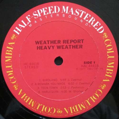 WEATHER REPORT - HEAVY WEATHER (LP/VINYL)