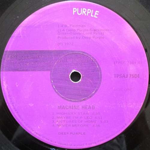 DEEP PURPLE - MACHINE HEAD (LP/VINYL)