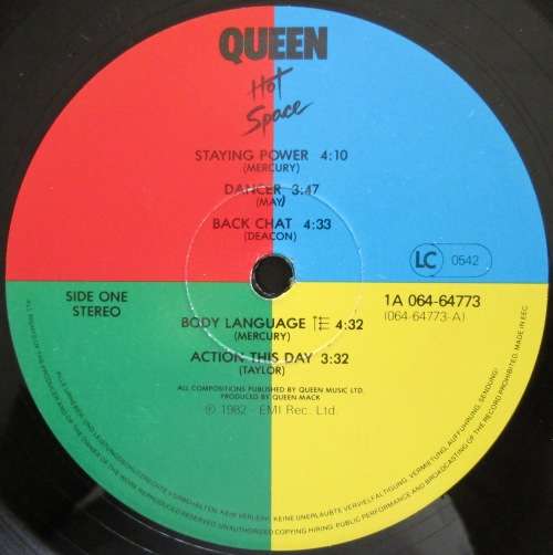 QUEEN - HOT SPACE (LP/VINYL)