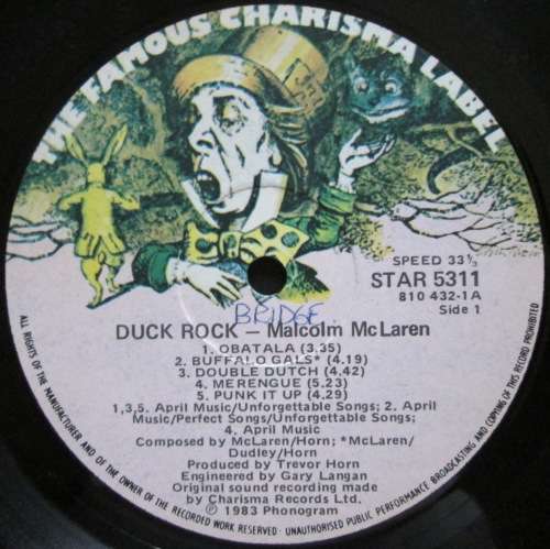 MALCOLM McLAREN - DUCK ROCK (LP/VINYL)