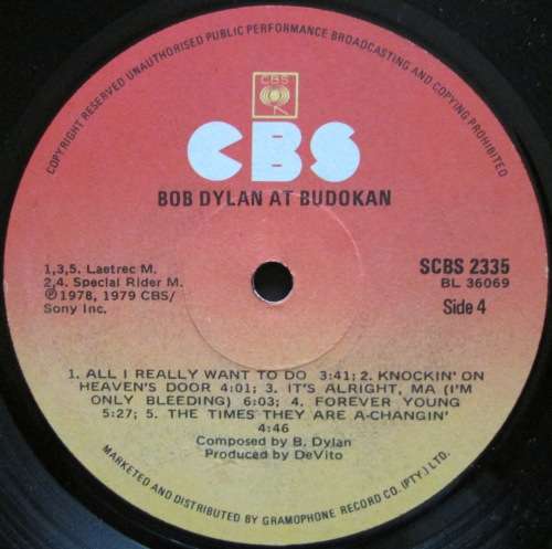 BOB DYLAN - BOB DYLAN AT BUDOKAN (2xLP/VINYL)