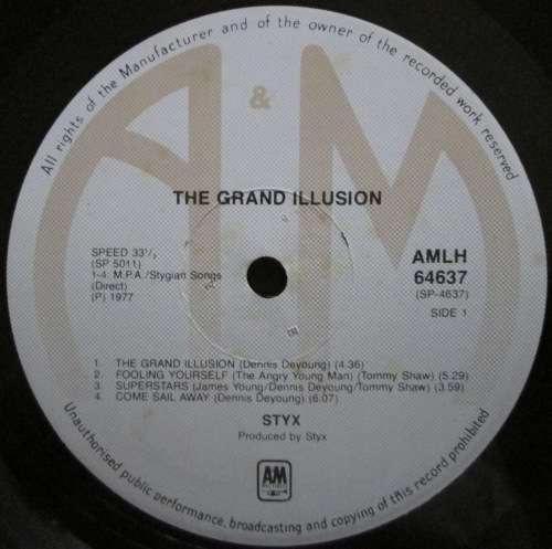 STYX - THE GRAND ILLUSION (LP/VINYL)