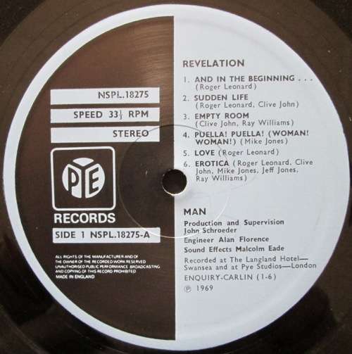 MAN - REVELATION (LP/VINYL)