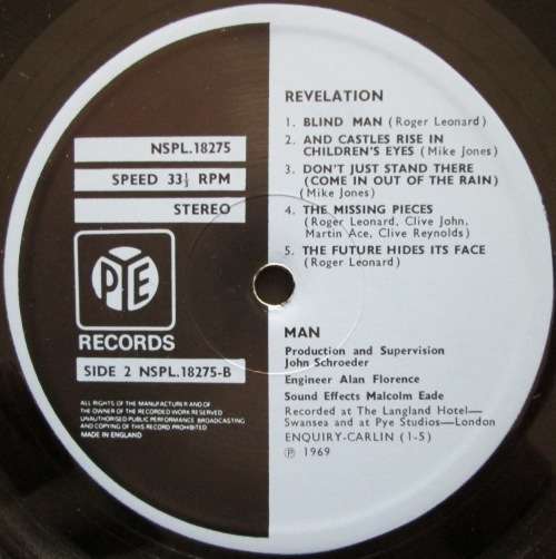 MAN - REVELATION (LP/VINYL)