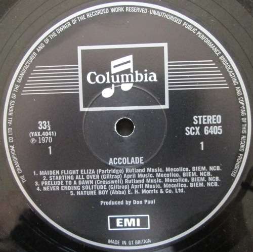 ACCOLADE - ACCOLADE (LP/VINYL)