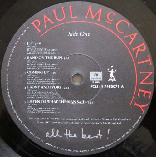 PAUL McCARTNEY - ALL THE BEST (2xLP/VINYL)