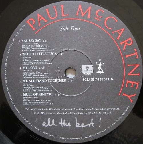 PAUL McCARTNEY - ALL THE BEST (2xLP/VINYL)