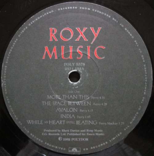 ROXY MUSIC - AVALON (LP/VINYL)