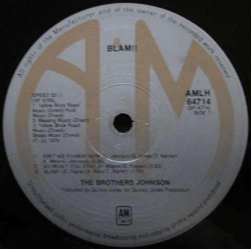 THE BROTHERS JOHNSON -BLAM (LP/VINYL)