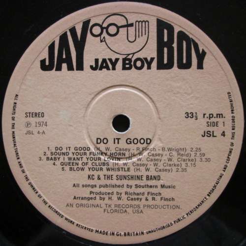 K.C. and THE SUNSHINE BAND - DO IT GOOD (LP/VINYL)