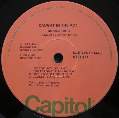 GRAND FUNK - CAUGHT IN THE ACT (2xLP/VINYL)