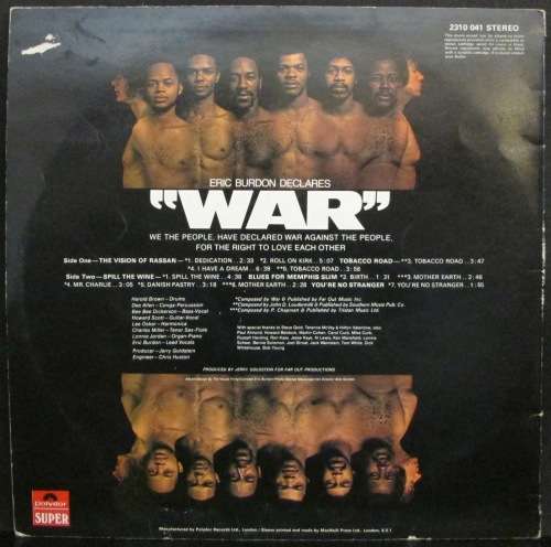 WAR - ERIC BURDON DECLARES WAR (LP/VINYL)